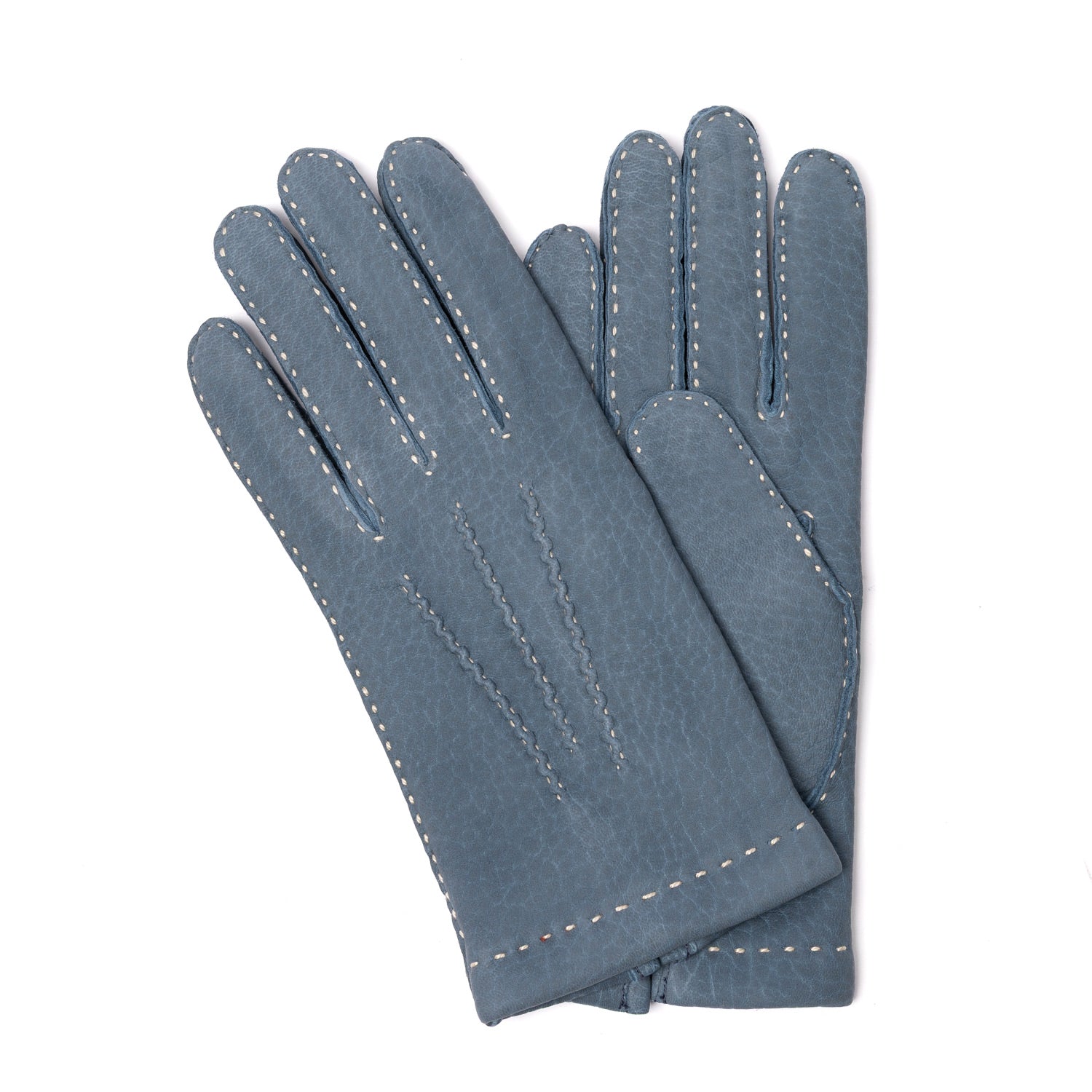 Handschuh "Baden" aus Kalbs-Nubuk mit Kaschmirfutter - handgenäht